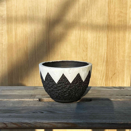 5"W x 4"H Japanese Ceramic Handcrafted Pot